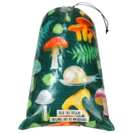 High Tail Designs Drawstring Stuff Sack Forest Mushroom tok zöld Forest Mushroom