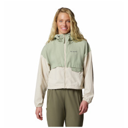Columbia Spire Valley™ Cropped Windbreaker női dzseki zöld Safari, Dark Stone