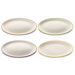 Omada SANALIVING DinnerPlate Set 4x Plate 24xh2cm tányér készlet fehér