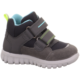 Superfit Sport7 Mini Grau/Gelb gyerek cipő
