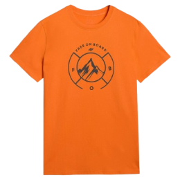 4F Tshirt M3138 férfi póló narancs ORANGE