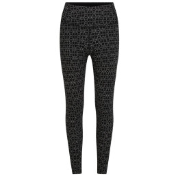 Icebreaker Women M 260 Tech Vrtx H R Leg AlpGeo női funkcionális aláöltözet fekete/fehér Black/Snow/J