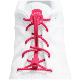 Lock Laces Original cipőfűző rózsaszín Hot Pink
