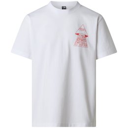 The North Face M Mountain Play Relaxed Short Sleeve Tee-Graphic férfi póló fehér TNF WHITE