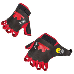 Ocún CRACK GLOVES PRO ferráta kesztyű fekete/piros