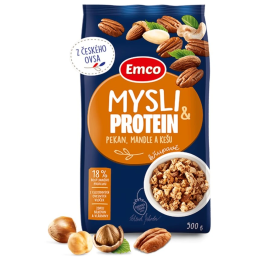 Emco Fehérjés müzli pekándióval, mandulával és kesudióval 500 g müzli