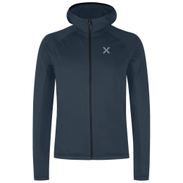 Montura Fadis Grid Hooded Maglia férfi funkcionális pulóver sötétkék Blueberry
