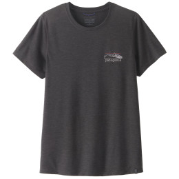 Patagonia Women's Capilene® Cool Trail Shirt - Stratapeaks női póló fekete Ink Black