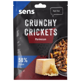 Sens Ropogós, sült tücskök – parmezános ízesítéssel, 16 g ehető tücsök