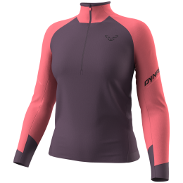 Dynafit Alpine L/S 1/2 Zip Tee W női funkcionális felső rózsaszín 6171 - cabana/6A90