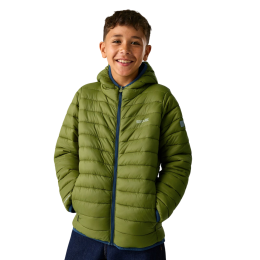 Regatta Junior Hooded Marizion Golden Cypress gyerek télikabát khaki Golden Cypress/Aviator Blue
