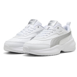 Puma Cilia 2 Mode Metallic Glam női cipő fehér/ezüst PUMA White-PUMA Silver-Feather Gray