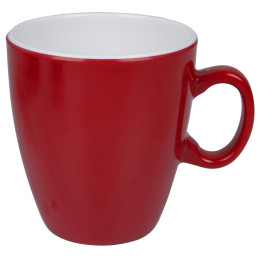Bögre Bo-Camp Mug melamine 2-tone piros Red/White