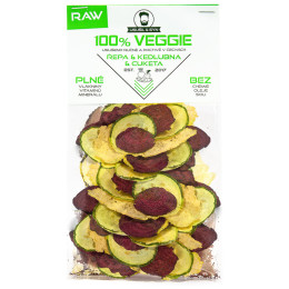 100% Veggie Usušil & Syn Cékla & karalábé &cukkini 25 g piros