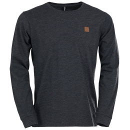 Fundango Justin Longsleeve T-shirt férfi funkcionális póló fekete black heather