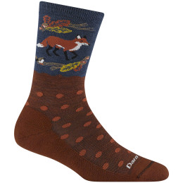 Darn Tough Wild Life Crew Lightweight With Cushion női zokni piros fox foliage