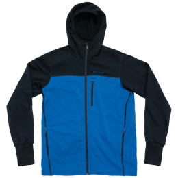 Devold Explorer Merino Hooded Jkt Man férfi funkcionális pulóver kék/fekete Royal/Ink