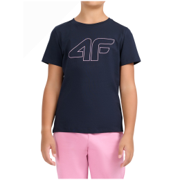 4F Tshirt F3602 Navy gyerek póló sötétkék Navy