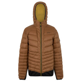 Regatta Hooded Leedre Hybrid férfi dzseki barna NutBrwn/Blk