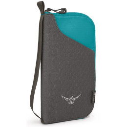 Pénztárca Osprey Document Zip Wallet szürke/kék tropic teal