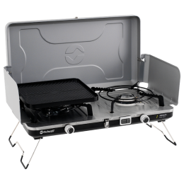 Outwell Merapi Pro Duo Deluxe kempingtűzhely ezüst Silver Grey