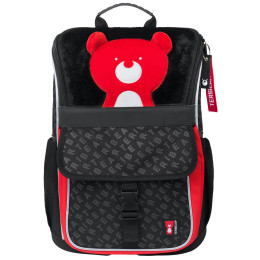 Baagl Zippy TERIBEAR iskolatáska fekete/piros