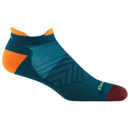 Darn Tough M Run No Show Tab Ultra-Lightweight With Cushion férfi zokni kék/narancs dark teal