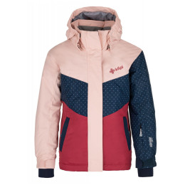 Gyerek kabát Kilpi Mils-JG rózsaszín