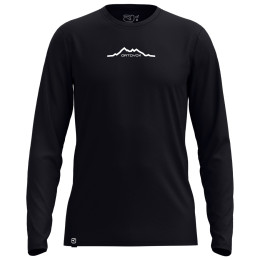 Ortovox 150 Cool Mountain Long sleeve férfi póló fekete Black Raven