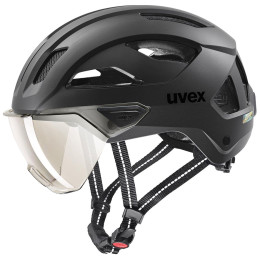 Uvex Stride Visor kerékpáros sisak fekete black matt