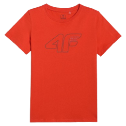 4F Tshirt M2417 gyerek póló piros RED