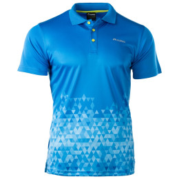 Férfi póló Elbrus Kantale kék FRENCH BLUE TRIANGLE PRINT/ACID LIME