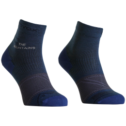 Ortovox Alpine Light Quarter Socks M férfi merinó zoknik kék/szürke Blue Nunatak