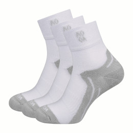 MOOA Bamboo Active Mid 3-pack zokni fehér/szürke White/Grey