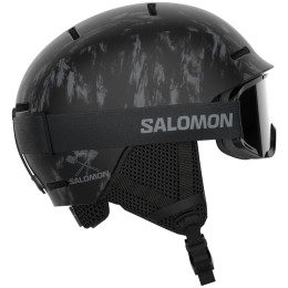 Salomon Player Combo gyerek sí bukósisak fekete Black Tie&dye