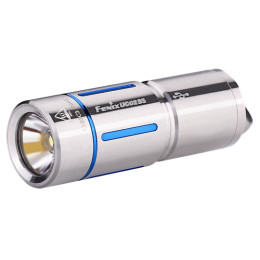 Újratölthető Elemlámpa Fenix UC02SS ezüst/kék csíkos Blue