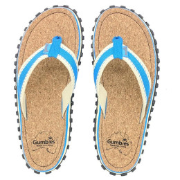 Gumbies Corker Natural Cork - Blue flip-flop