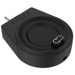 Fixed Nabíjecí USB-C adaptér pro hodinky Garmin adapter fekete černá