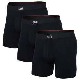 Saxx Vibe Xtra Soft Comfort Boxer Brf Fly 3Pk boxeralsó fekete black