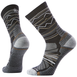 Smartwool Hike Light Cushion Mountain Range Crew zokni fekete/szürke CHARCOAL/LIGHT GRAY