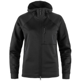 Fjällräven Abisko Grid Fleece Hoodie W női dzseki fekete Black