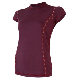 Női funkciós póló Sensor Merino Air r. ujjú lila