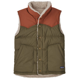 Patagonia Reversible Bivy Down Vest férfi tollmellény zöld/barna