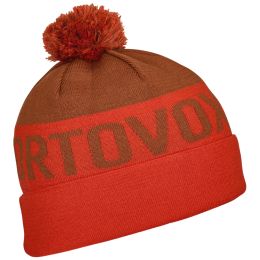 Ortovox Bobble Knit Beanie sapka narancs Hot Orange