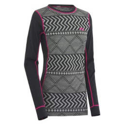 Női póló Kari Traa Kryss LS szürke ebony