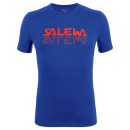 Férfi póló Salewa *Sporty Graphic Dry M S/S Tee k é k