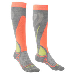 Bridgedale Ski Junior Racer Denim térdzokni szürke/zöld grey/neon/323