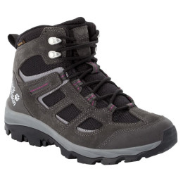 Jack Wolfskin Vojo 3 Texapore Mid W női túracipő sötétszürke dark steel / purple