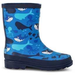 Regatta Mudplay II Junior 4DT gyerek gumicsizma kék Bubbles the Shark Blue Print