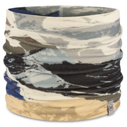 Buff Merino Heavyweight Digital Prints multifunkciós sál kevert színek Onlar Blue